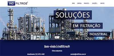 Desenvolvimento de site responsivo com gerenciador de conteúdo e otimizado para o Google. para Indfiltros